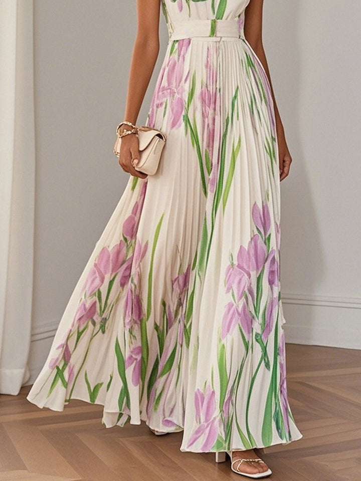 Tindrave | Women's Summer Maxi Dress - Floral - Image 3
