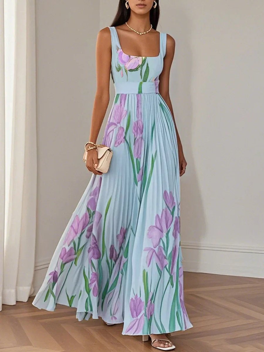 Tindrave | Women's Summer Maxi Dress - Floral - Image 6