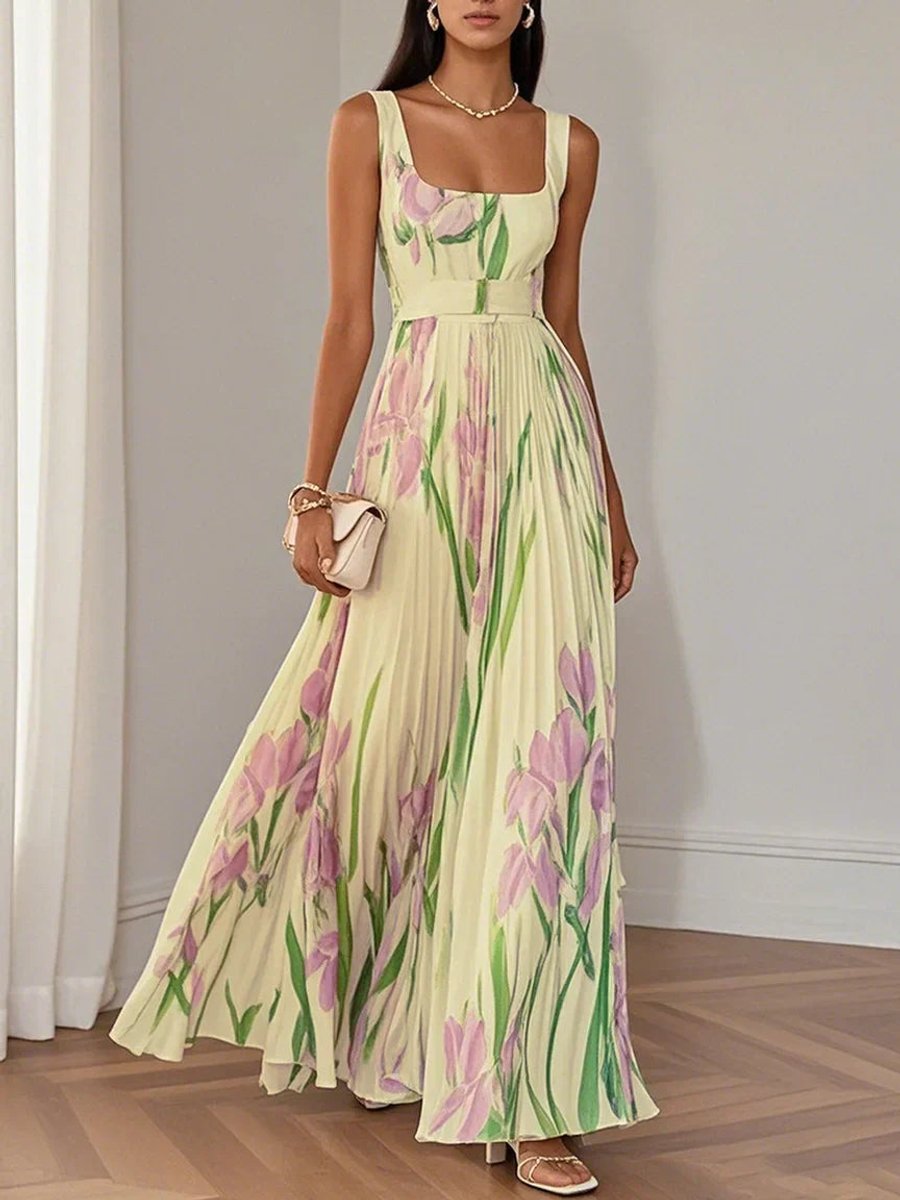 Tindrave | Women's Summer Maxi Dress - Floral - Image 7