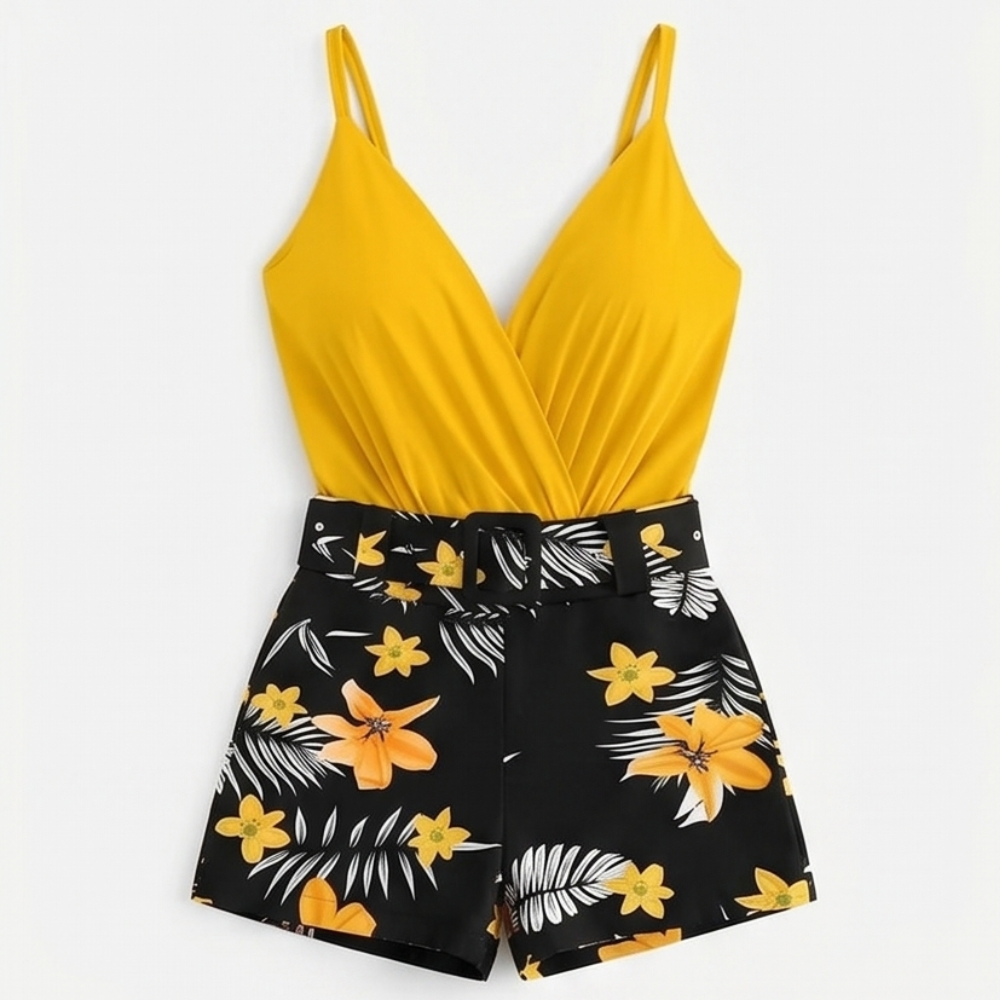 Tivaine | Women's Two-Piece Floral Shorts Set - Image 14