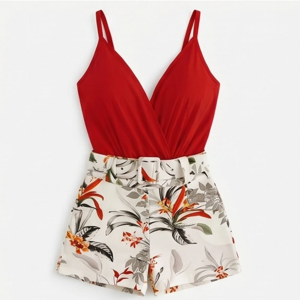 Tivaine | Women's Two-Piece Floral Shorts Set - Image 15