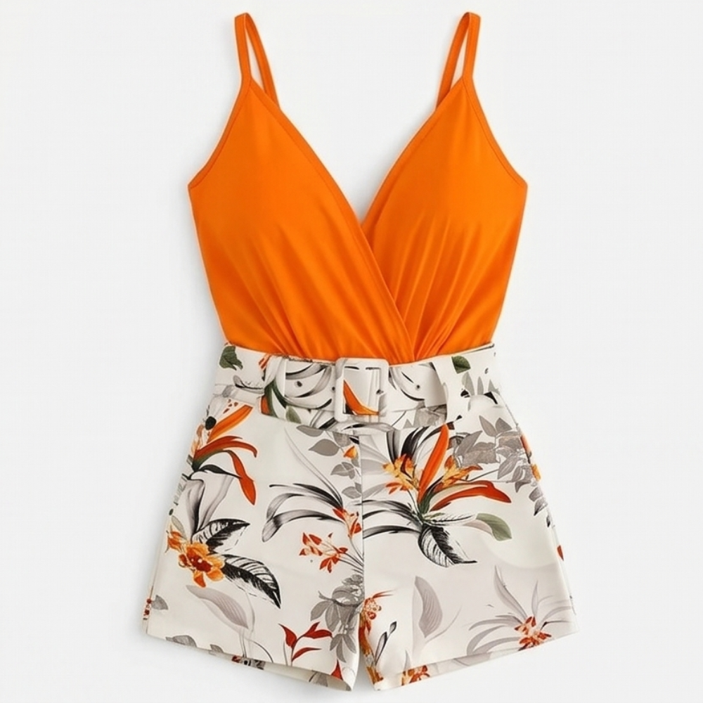 Tivaine | Women's Two-Piece Floral Shorts Set - Image 16