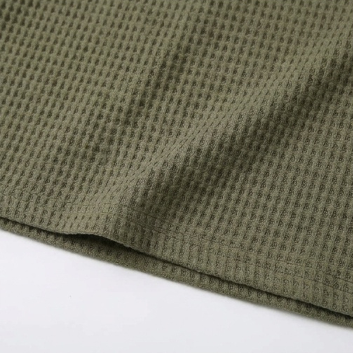 Tivara | Women's Crochet Knit Short Sleeve Top - Olive Green - Image 10