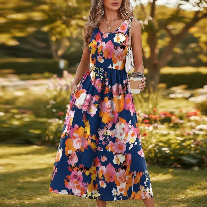 Tivara | Women's Sleeveless Boho Print Maxi Dress - Image 14