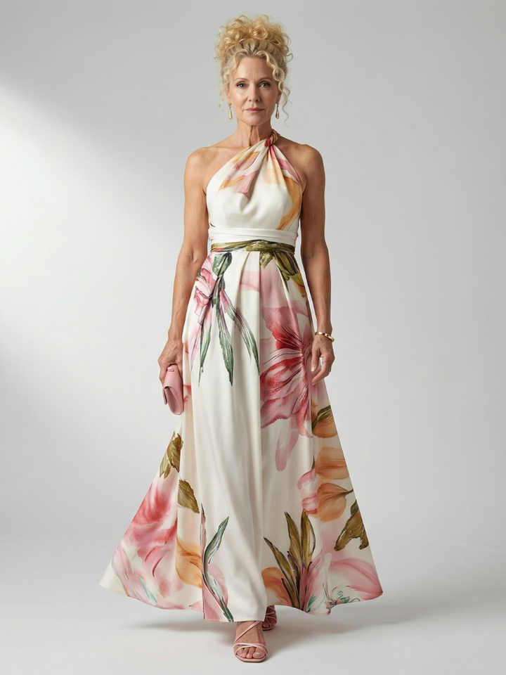 Tivenne | Women's Maxi Dress Halter Neck - Image 1
