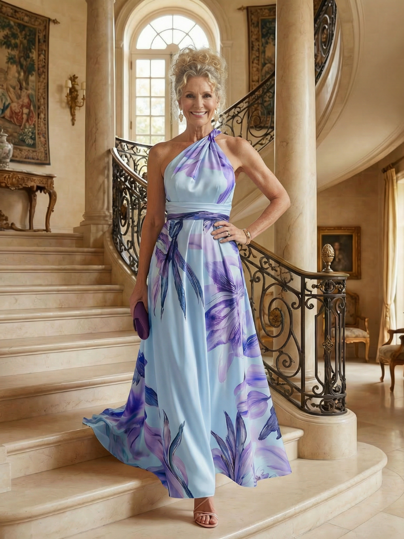 Tivenne | Women's Maxi Dress Halter Neck - Image 11