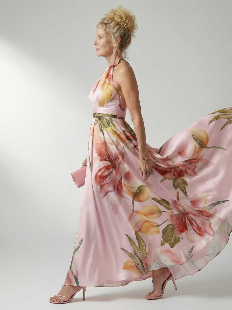 Tivenne | Women's Maxi Dress Halter Neck - Image 13