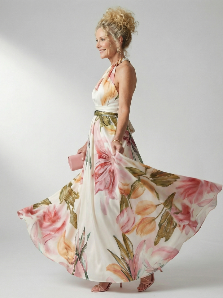Tivenne | Women's Maxi Dress Halter Neck - Image 2