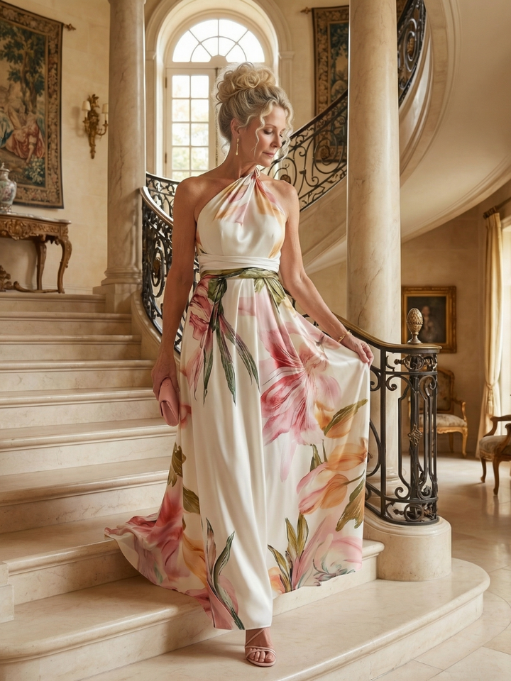 Tivenne | Women's Maxi Dress Halter Neck - Image 7