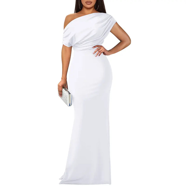 Tivorne | Women's One Shoulder Wedding Guest Maxi Dress - Image 8