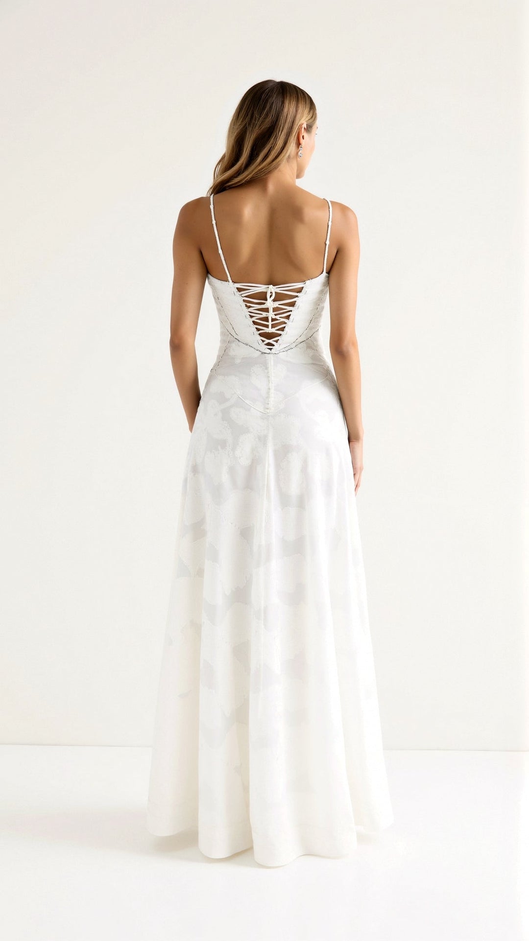 Tivorne | Women's Wedding Guest Dress Bustier Maxi - Light Pink - Image 4