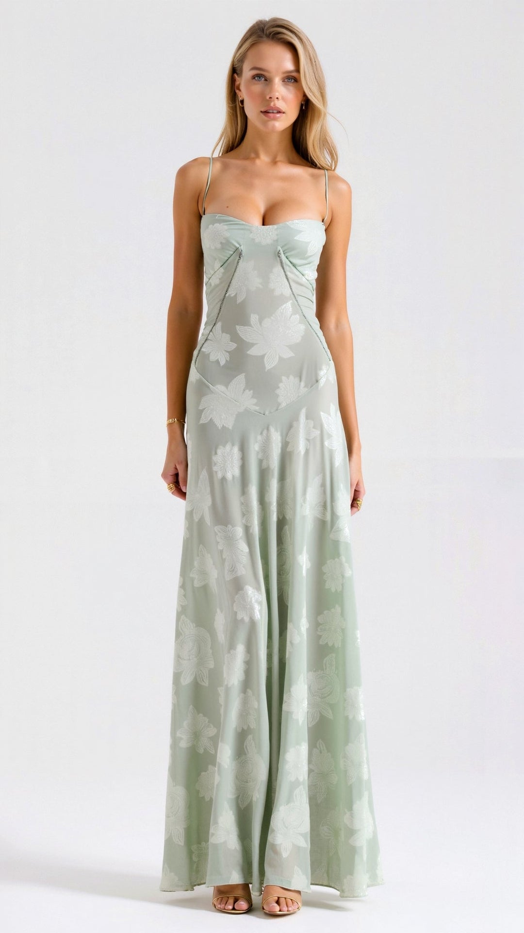 Tivorne | Women's Wedding Guest Dress Bustier Maxi - Light Pink - Image 5