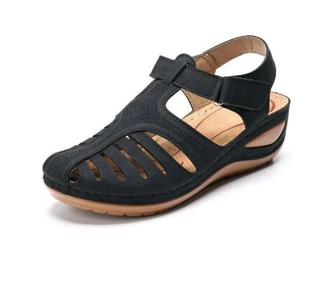 Trevelle | Women's Closed Toe Wedge Sandals - Image 1