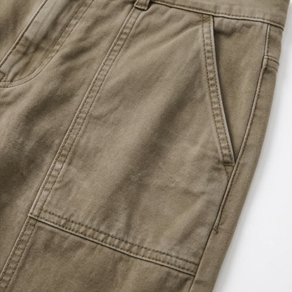 Valdine | Women's High Waist Tapered Utility Pants - Khaki - Image 11