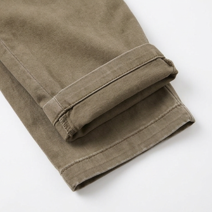 Valdine | Women's High Waist Tapered Utility Pants - Khaki - Image 12