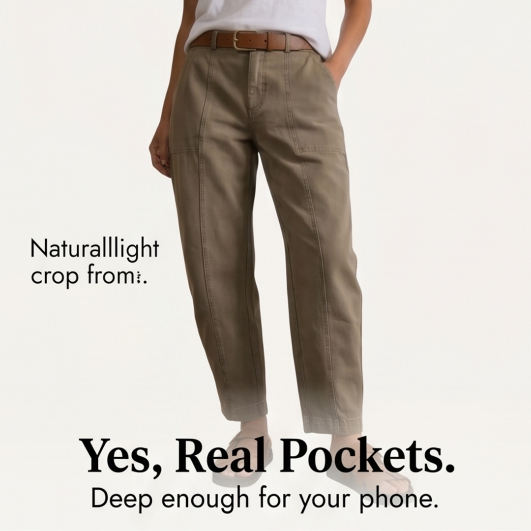 Valdine | Women's High Waist Tapered Utility Pants - Khaki - Image 7