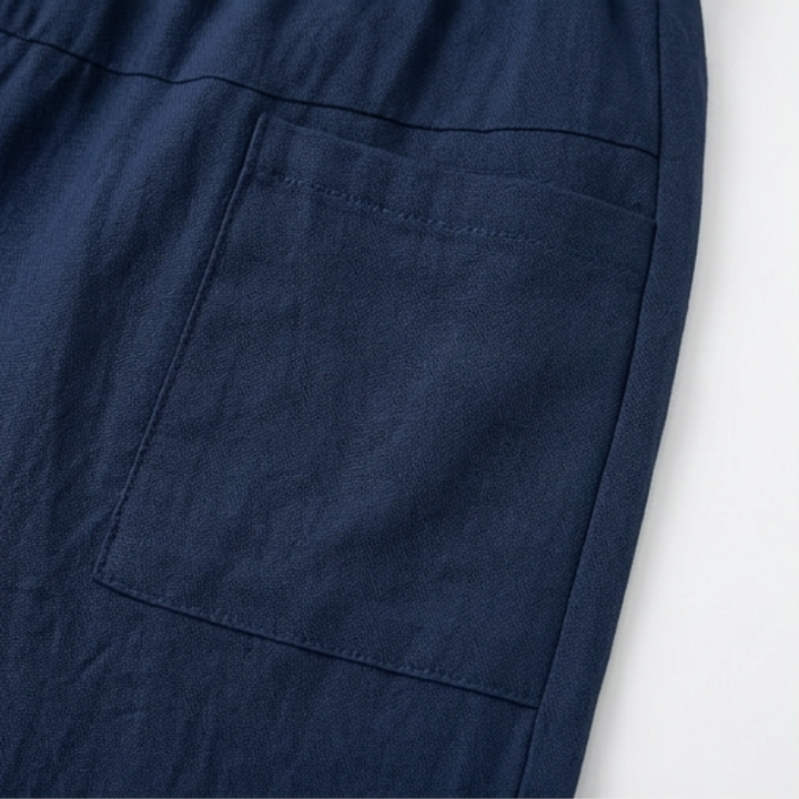 Valtine | Women's Wrap-Front Skort Wide Leg Knee Shorts - Navy - Image 13