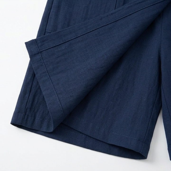 Valtine | Women's Wrap-Front Skort Wide Leg Knee Shorts - Navy - Image 15
