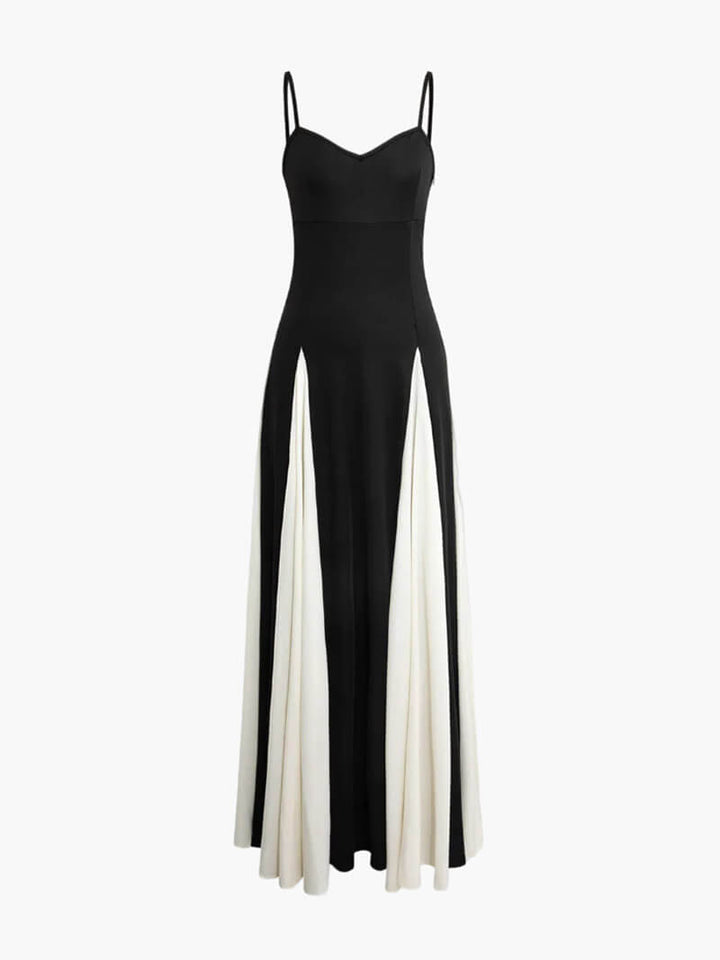Vashara | Women's Black and White Formal Maxi Dress - Black - Image 1