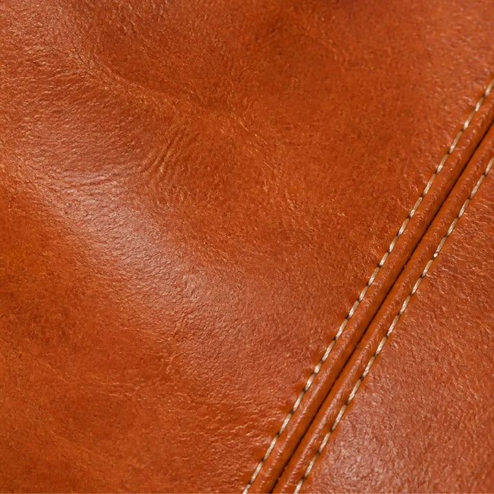 Vashara | Women's Vintage Kiss Lock Crossbody Bag - Brown - Image 8