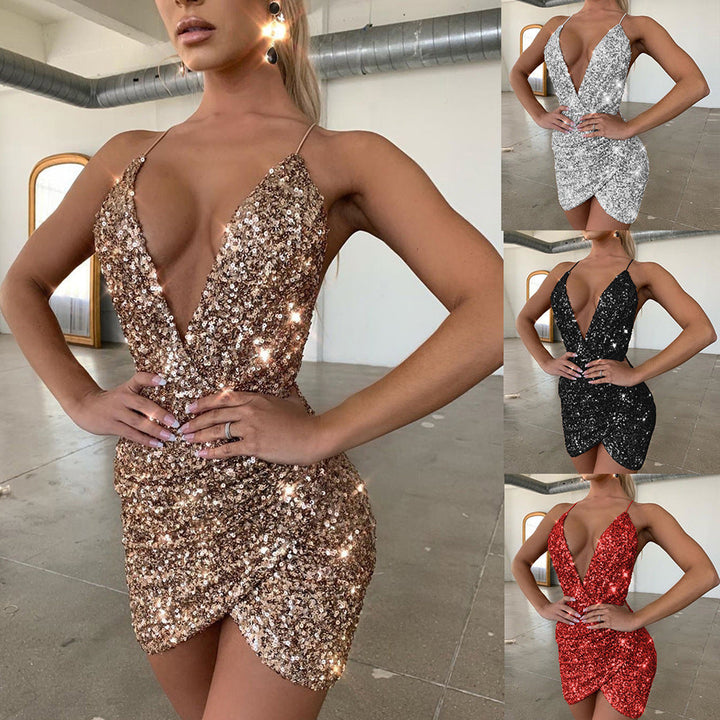 Veldris | Women's Sequin Party Mini Dress - Image 5
