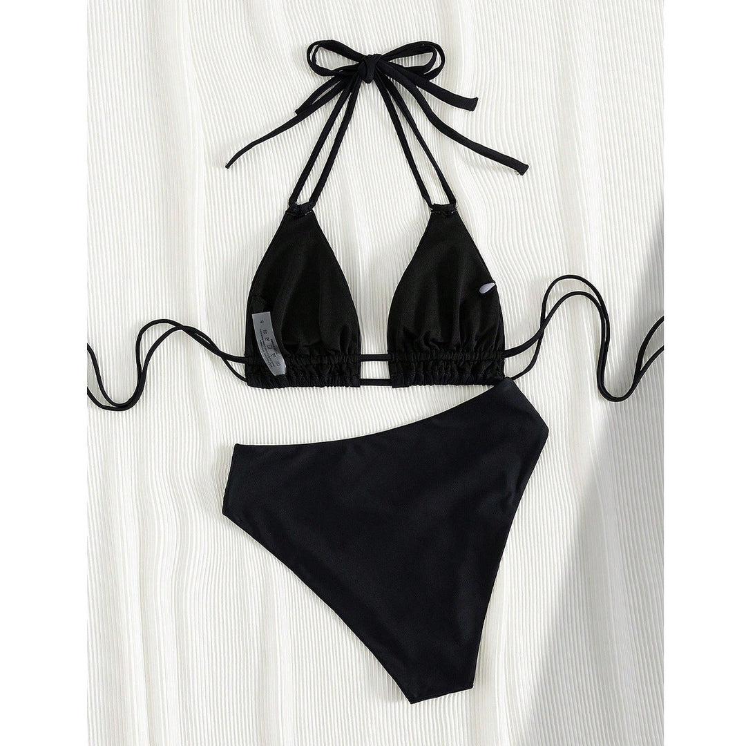 Veldris | Women's Triangle Bikini Set - Black - Image 4
