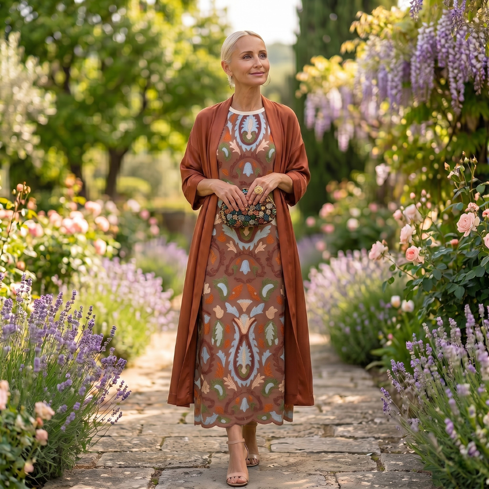Veldune | Women's Printed Maxi Sundress - Image 2
