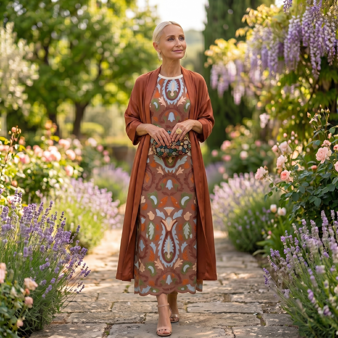 Veldune | Women's Printed Maxi Sundress - Image 2