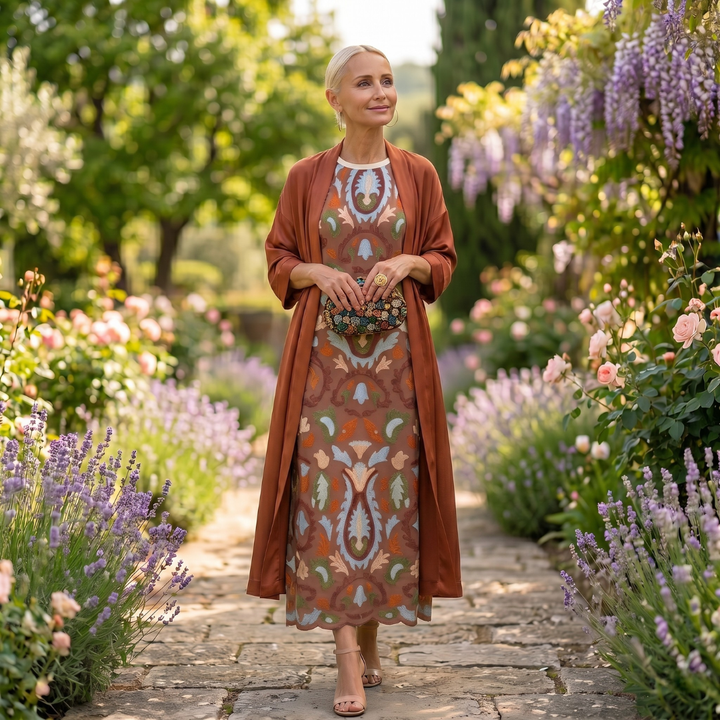 Veldune | Women's Printed Maxi Sundress - Image 2