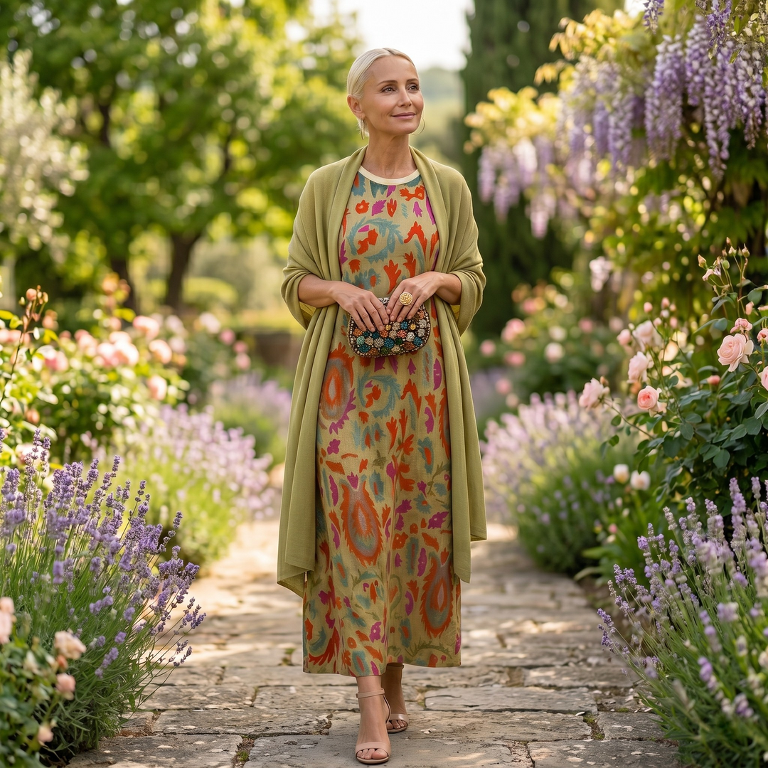Veldune | Women's Printed Maxi Sundress - Image 3