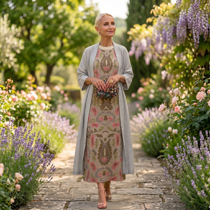 Veldune | Women's Printed Maxi Sundress - Image 4