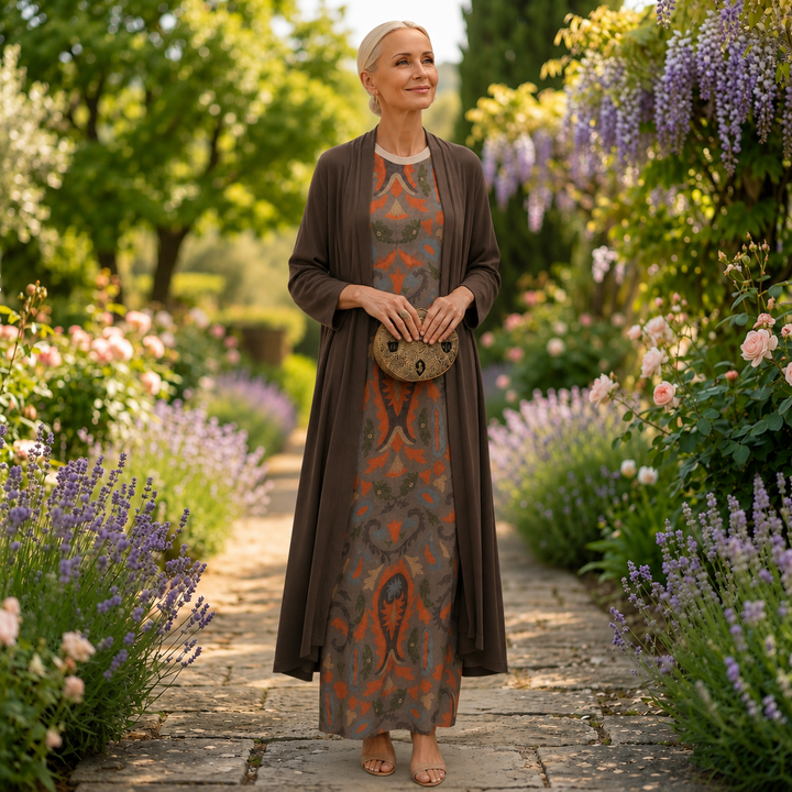 Veldune | Women's Printed Maxi Sundress - Image 5