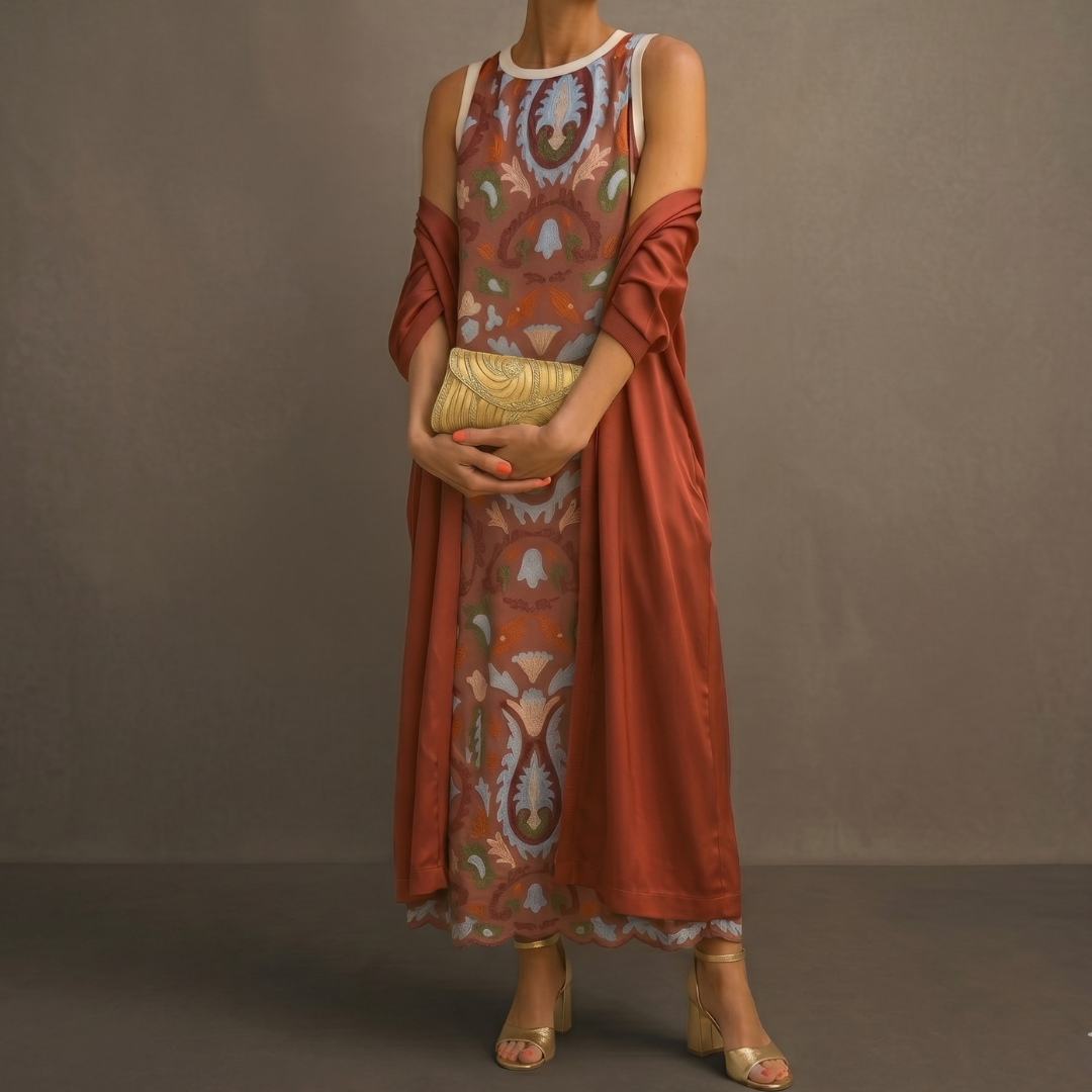 Veldune | Women's Printed Maxi Sundress - Image 6