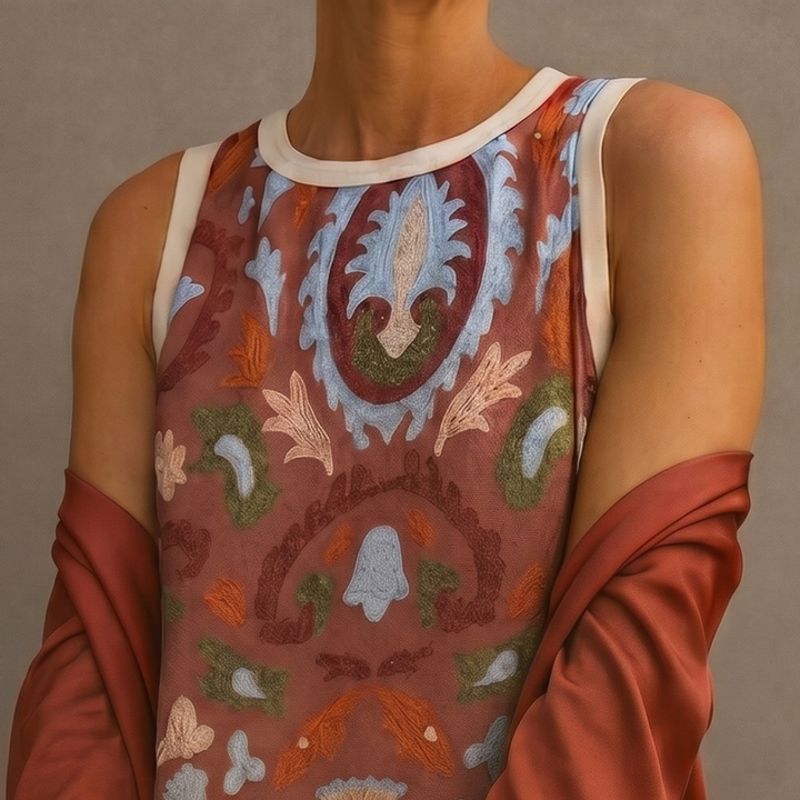 Veldune | Women's Printed Maxi Sundress - Image 8
