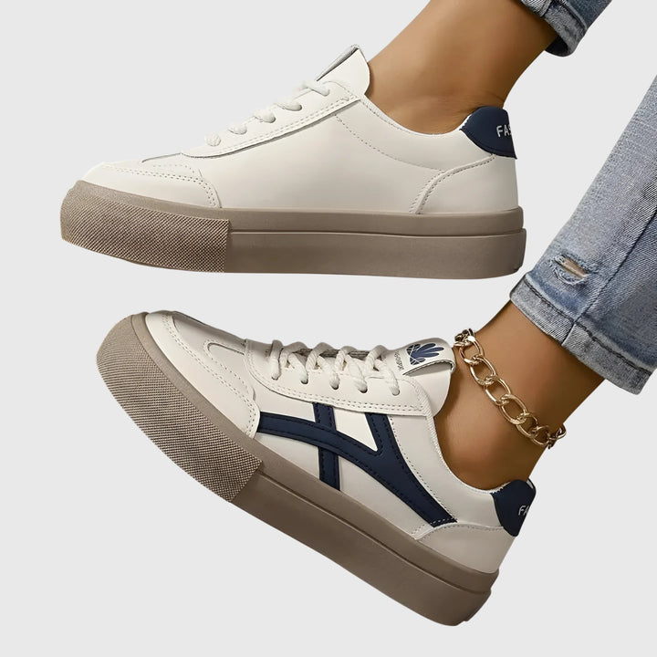 Veldwyn | Women's Orthopedic Walking Sneakers - Cream - Image 3