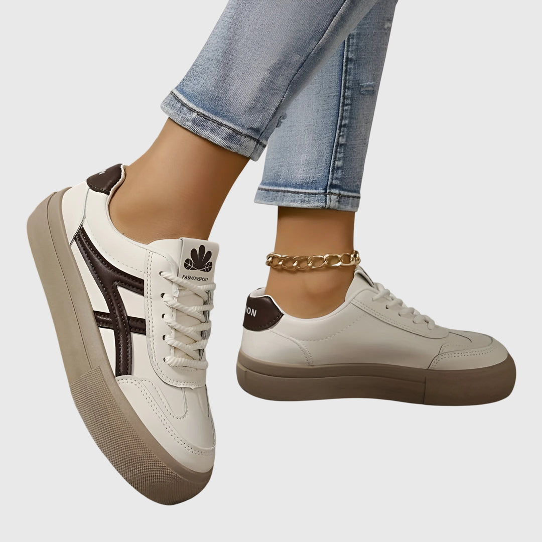 Veldwyn | Women's Orthopedic Walking Sneakers - Cream - Image 5