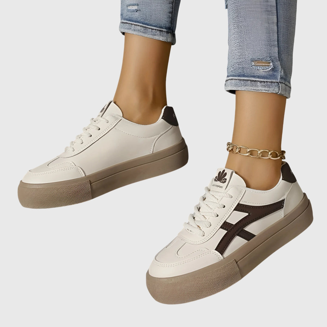 Veldwyn | Women's Orthopedic Walking Sneakers - Cream - Image 6