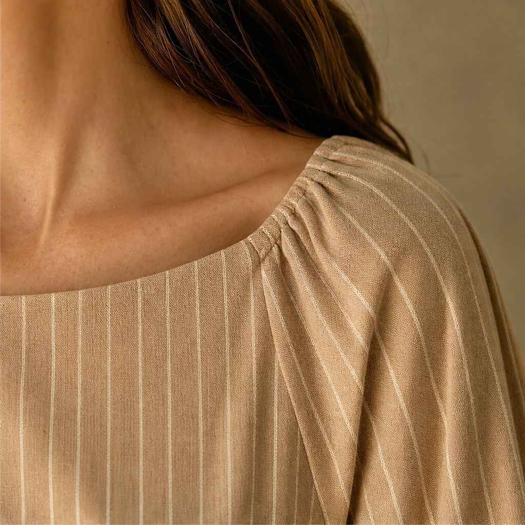 Veldwyn | Women's Wedding Guest Maxi Dress Long Sleeve - Beige - Image 9
