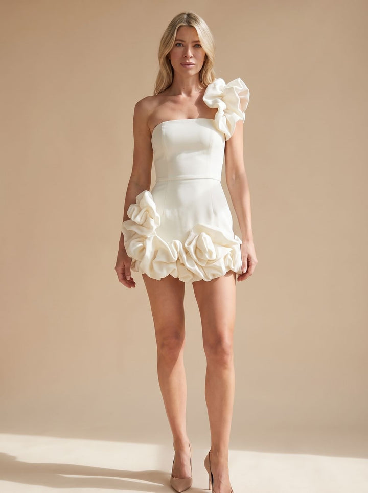 Velindra | Women's Cocktail Dress Strapless Mini - Black - Image 3