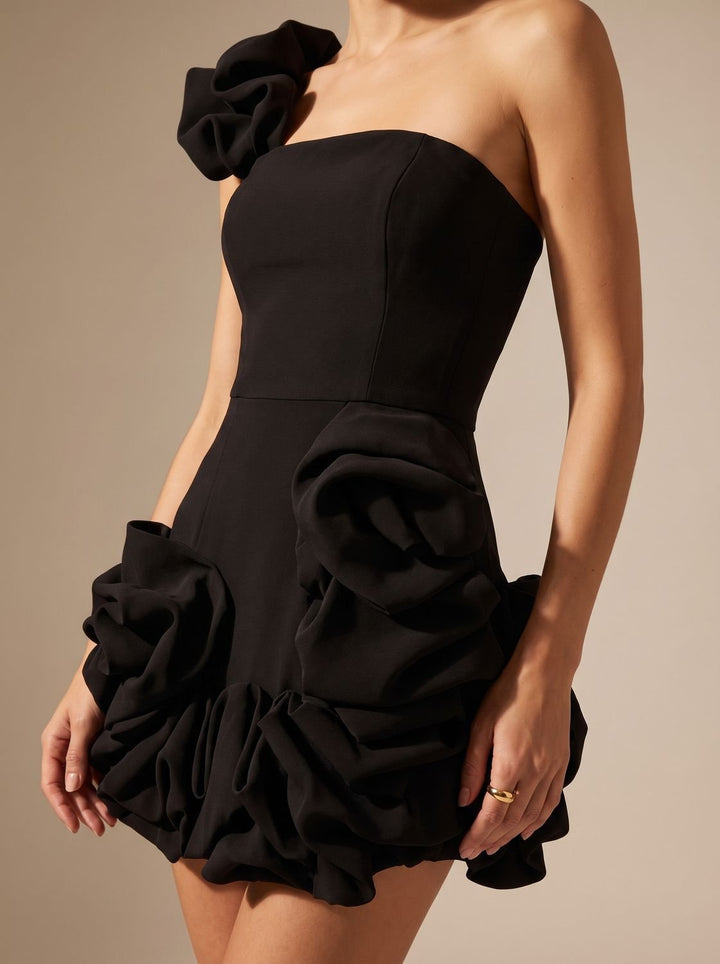 Velindra | Women's Cocktail Dress Strapless Mini - Black - Image 6