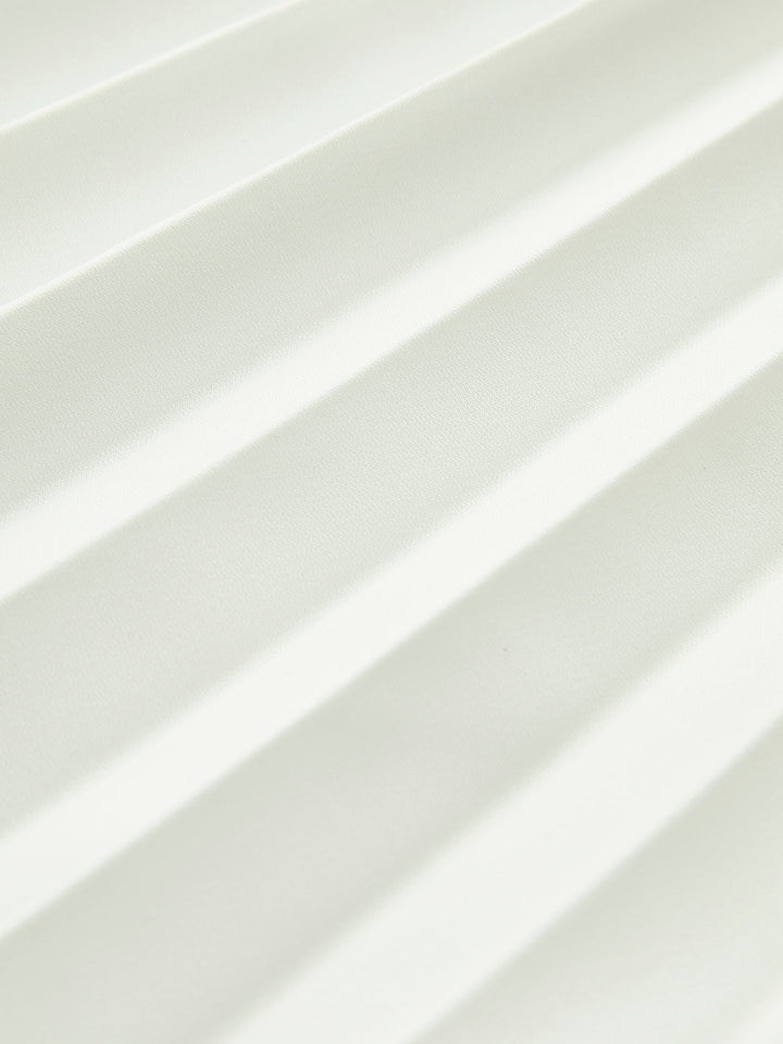 Vennora | Women's Strapless Pleated Maxi Dress - White - Image 8