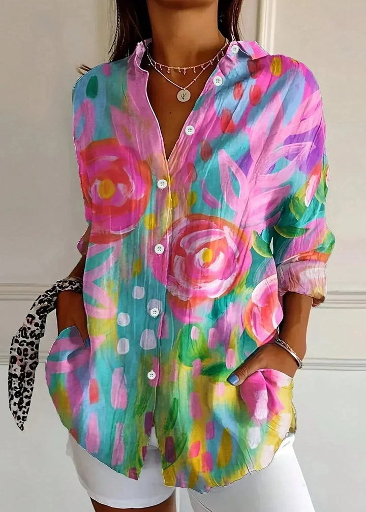 Veradelle | Women's Boho Print Blouse - Image 1