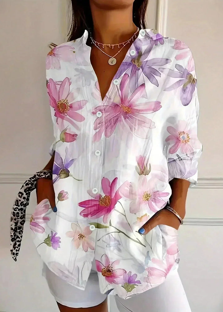 Veradelle | Women's Boho Print Blouse - Image 4