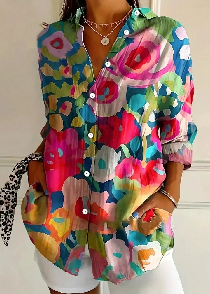 Veradelle | Women's Boho Print Blouse - Image 5