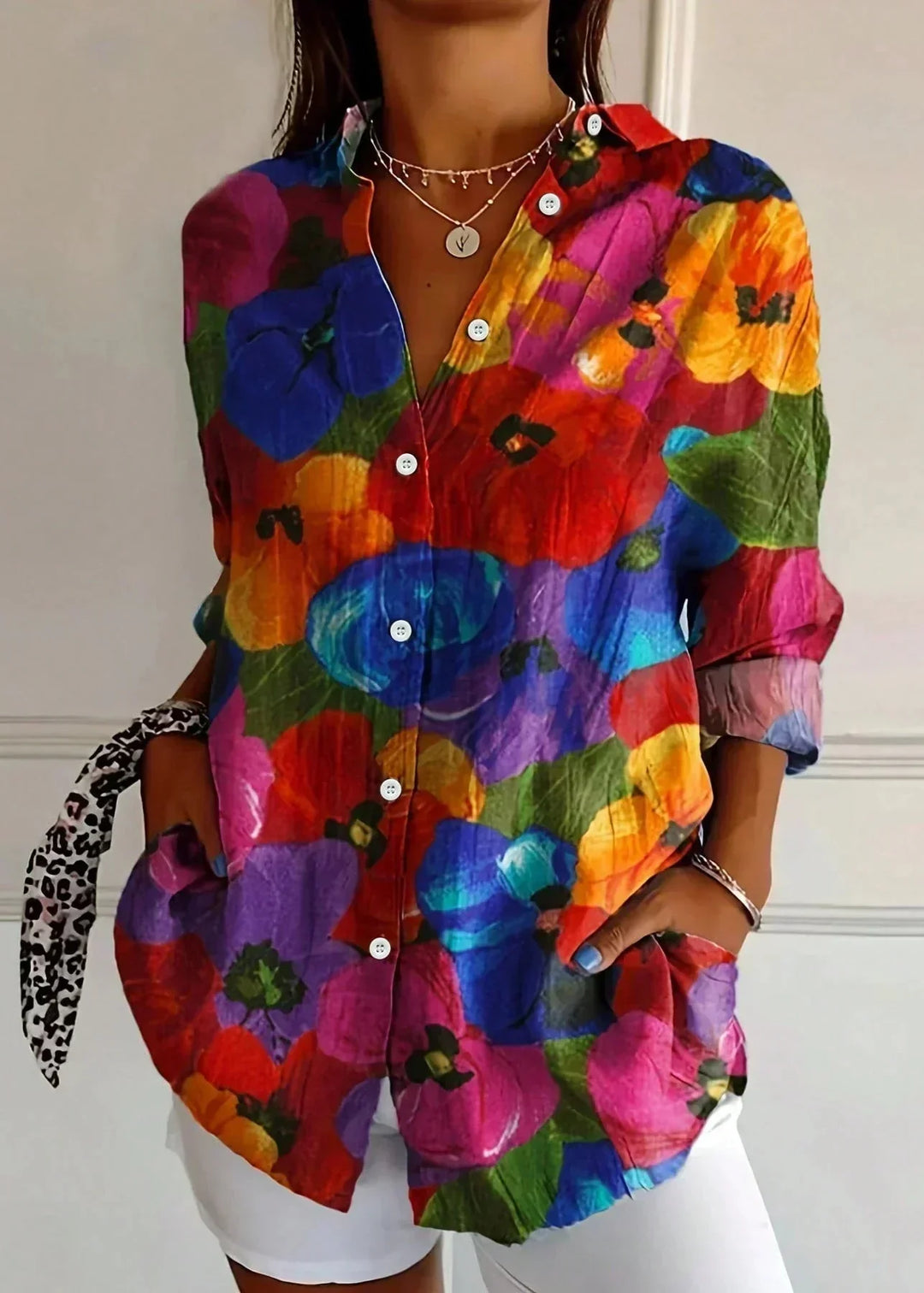 Veradelle | Women's Boho Print Blouse - Image 6