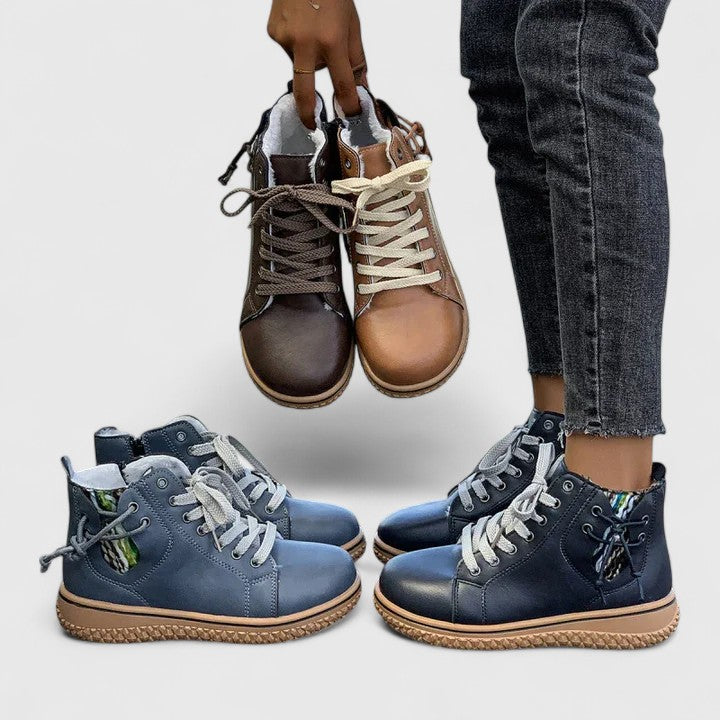 Verity | Women's Lace-Up Ankle Boots - Blue - Image 10