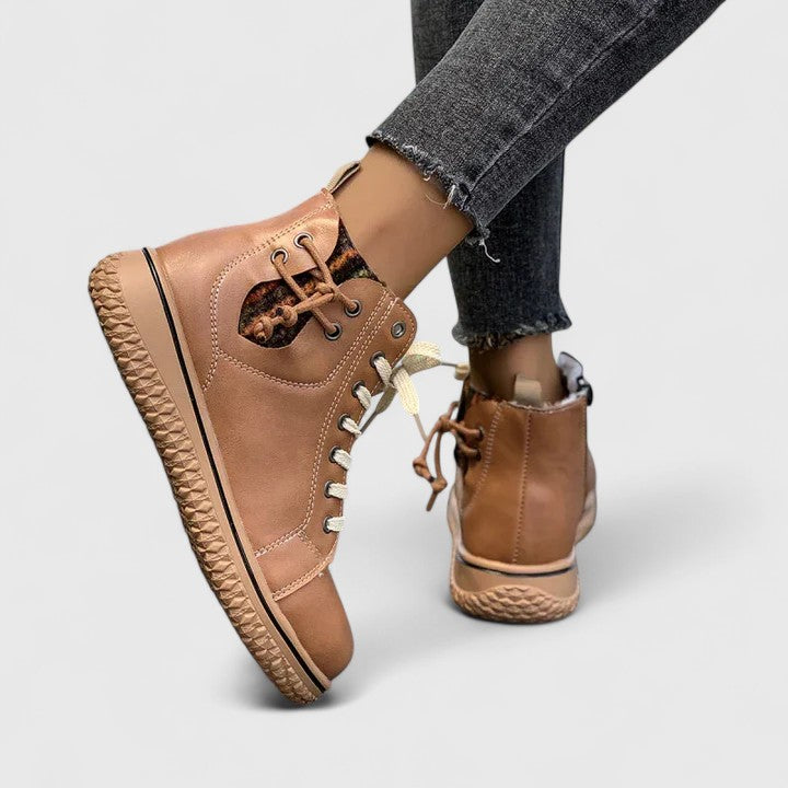 Verity | Women's Lace-Up Ankle Boots - Blue - Image 12