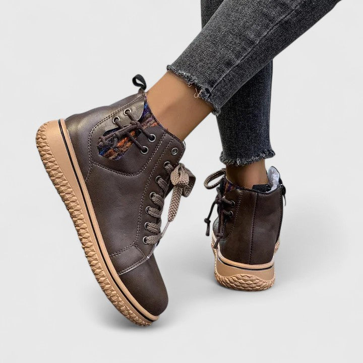 Verity | Women's Lace-Up Ankle Boots - Blue - Image 13