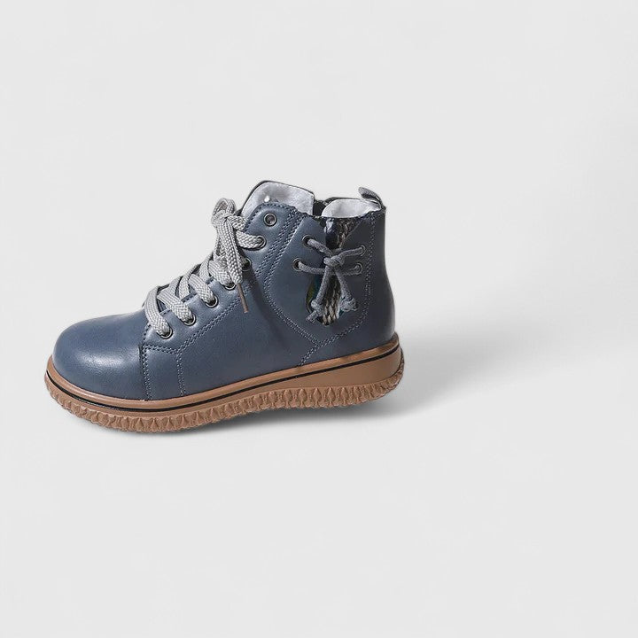 Verity | Women's Lace-Up Ankle Boots - Blue - Image 14