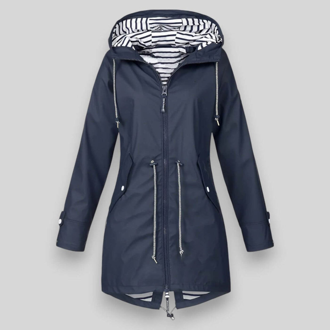 Vesper | Women's Hooded Waterproof Jacket - Navy - Image 1